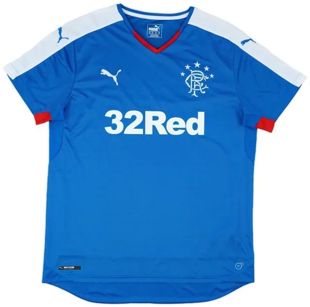Puma 2015-16 Rangers Home Shirt - 8/10 - (XL)