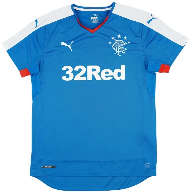 Puma 2015-16 Rangers Home Shirt - 8/10 - (L)