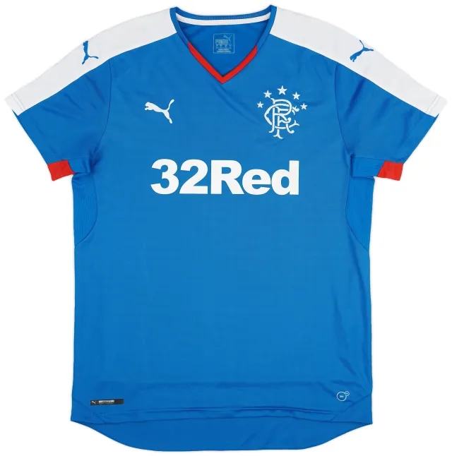 Puma 2015-16 Rangers Home Shirt - 9/10 - (L)