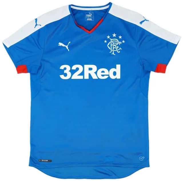 Puma 2015-16 Rangers Home Shirt - 6/10 - (L)