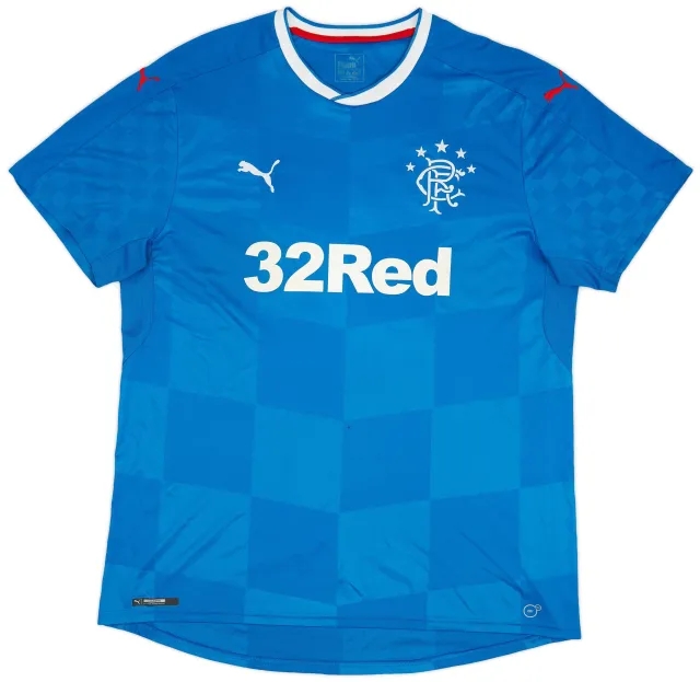 Puma 2016-18 Rangers Home L/S Shirt #33 - 8/10 - (XXL)