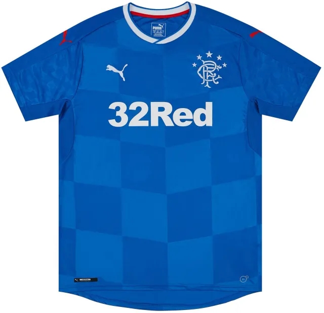 Puma 2016-18 Rangers Home Shirt - 8/10 - (L)