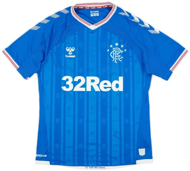 Hummel 2019-20 Rangers Home Shirt - 9/10 - (L)