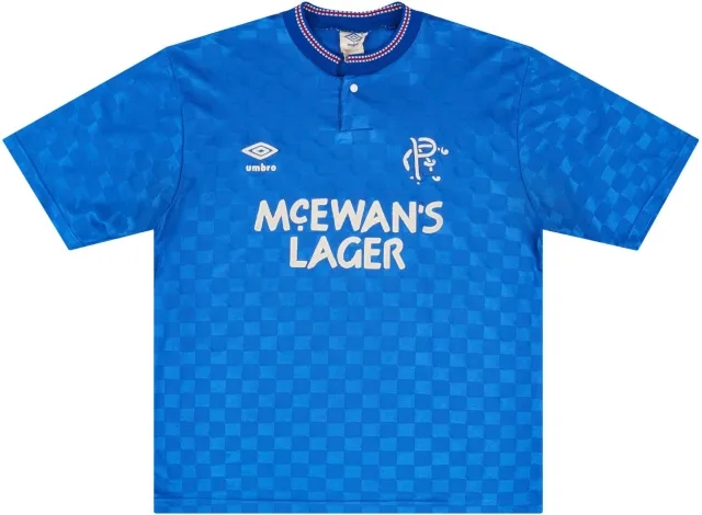Umbro 1987-90 Rangers Home Shirt - 8/10 - (M)