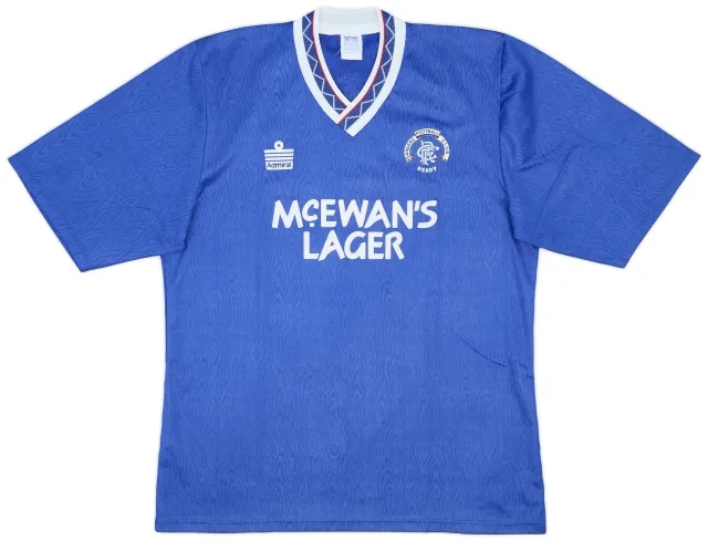 Admiral 1990-92 Rangers Home Shirt - 8/10 - (L)