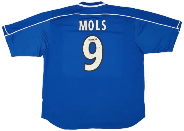 Nike 1999-01 Rangers Home Shirt Mols #9 - 6/10 - (XL)