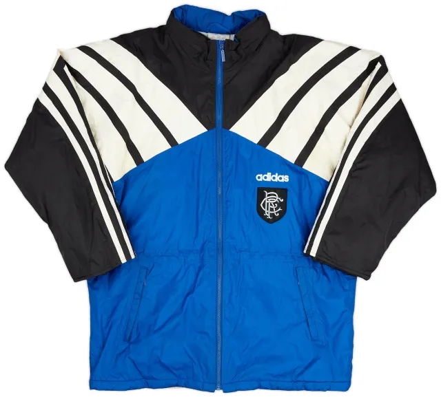 1994-95 Rangers adidas Padded Bench Coat - 6/10 - (L/XL)