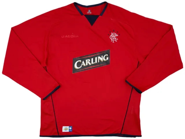 Diadora 2004-05 Rangers Third L/S Shirt - 4/10 - (XL)