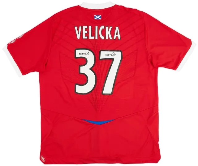 Umbro 2008-09 Rangers Third Shirt Velicka #37 - 8/10 - (XL)