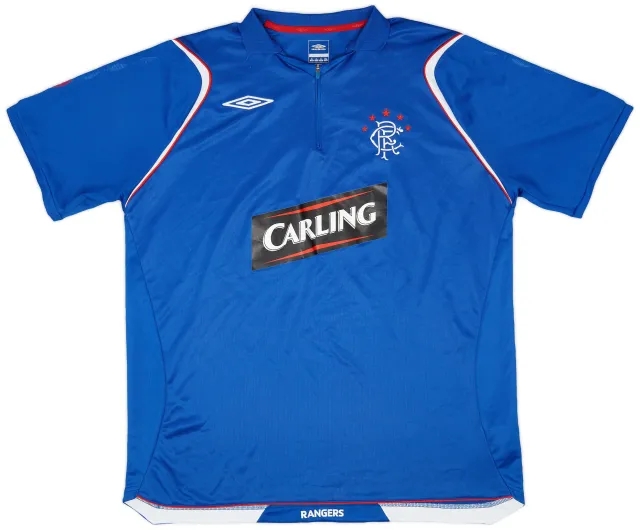 2008-09 Rangers Umbro 1/4 Zip Training Polo - 9/10 - (XL)