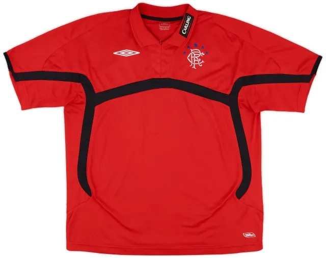2009-10 Rangers Umbro 1/4 Zip Training Polo - 9/10 - (L)