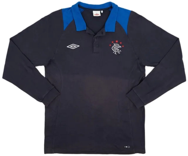 2010-11 Rangers Umbro Polo L/S Shirt - 7/10 - (XL)
