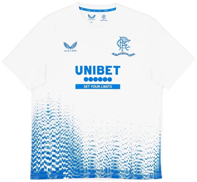2021-22 Rangers Castore '150 Years Anniversary' Pre-Match Training Tee - 9/10 - (XL)