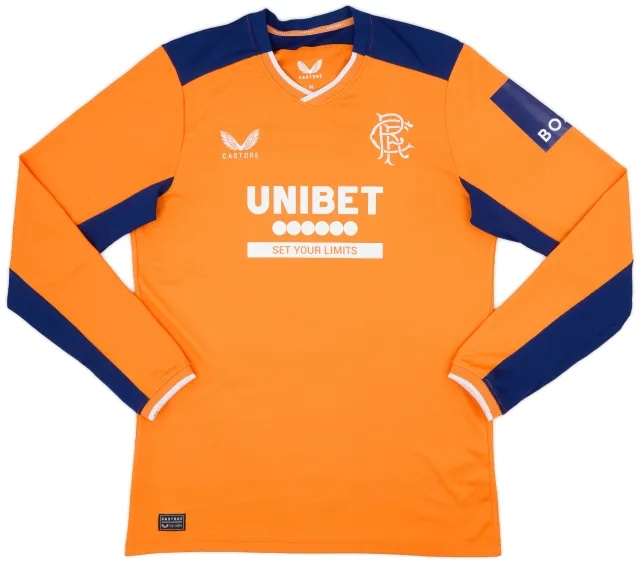 Castore 2022-23 Rangers Third L/S Shirt - 8/10 - (M)