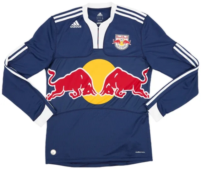 adidas 2009-10 Red Bull Salzburg Away L/S Shirt #4 - 8/10 - (M)