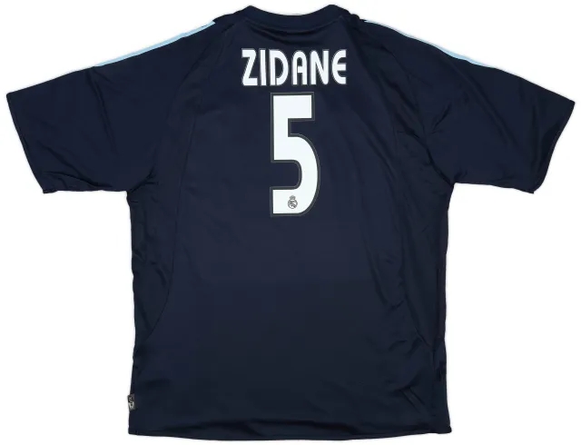 adidas 2003-04 Real Madrid Away Shirt Zidane #5 (XL)