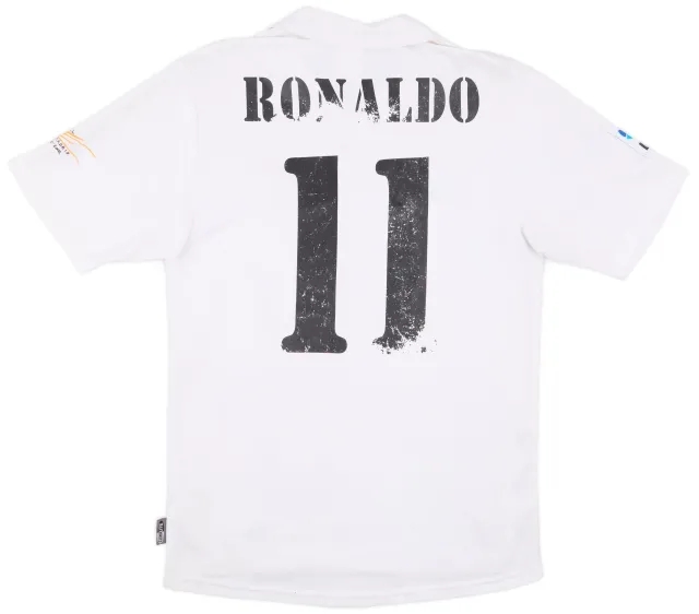adidas 2001 Real Madrid Home Shirt Ronaldo #11 - 4/10 - (S)