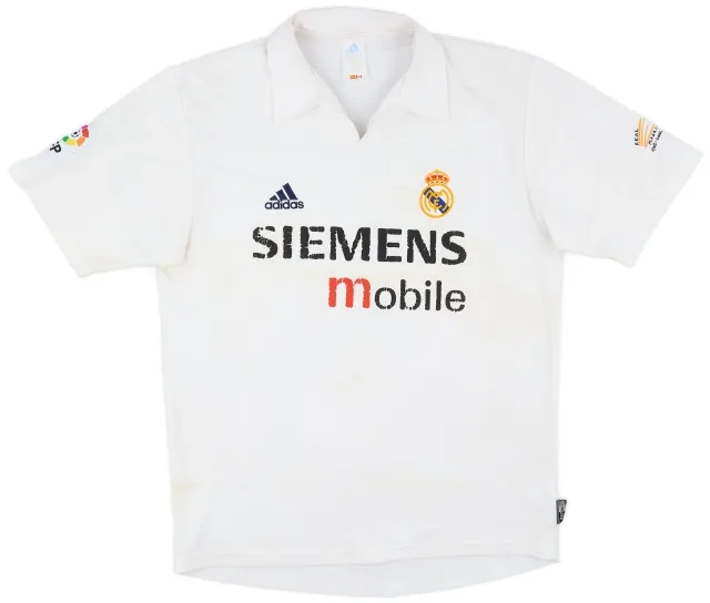 adidas 2002-03 Real Madrid Centenary Home Shirt - 4/10 - (M)