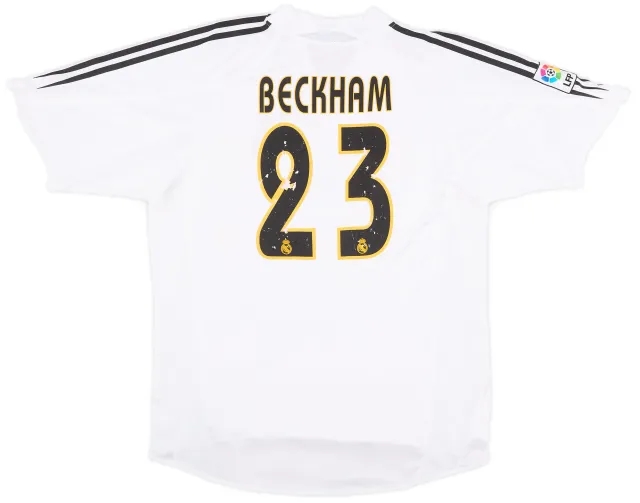 adidas 2004-05 Real Madrid Home Shirt Beckham #23 - 5/10 - (L)