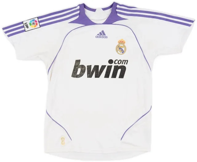 adidas 2007-08 Real Madrid Home Shirt - 5/10 - (S)