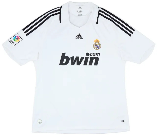 adidas 2008-09 Real Madrid Home Shirt - 5/10 - (XL)