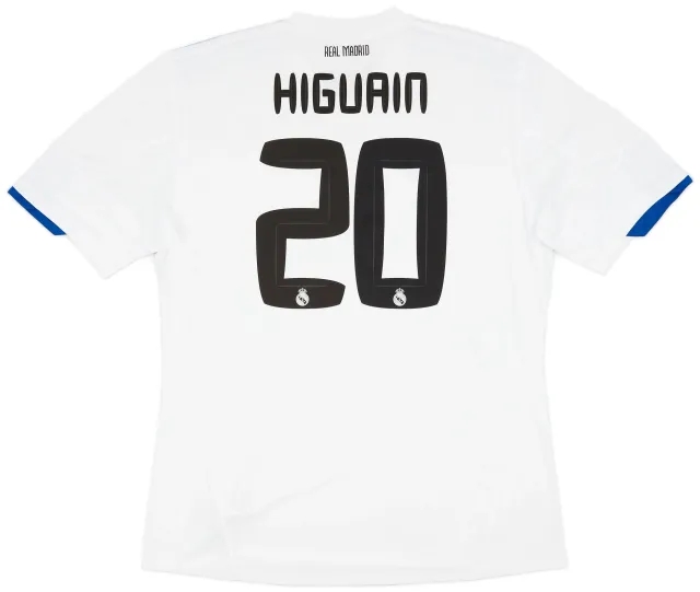 adidas 2010-11 Real Madrid Home Shirt Higuain #20 (XL)