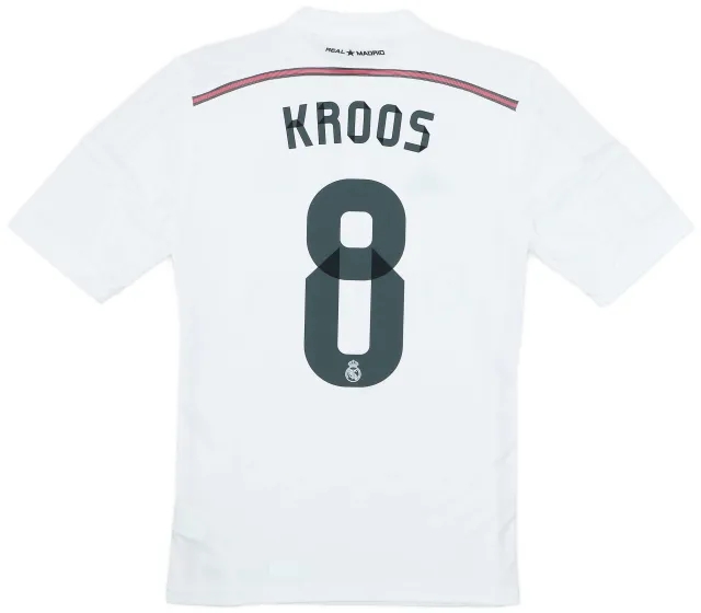 adidas 2014-15 Real Madrid Home Shirt Kroos #8 (XS)