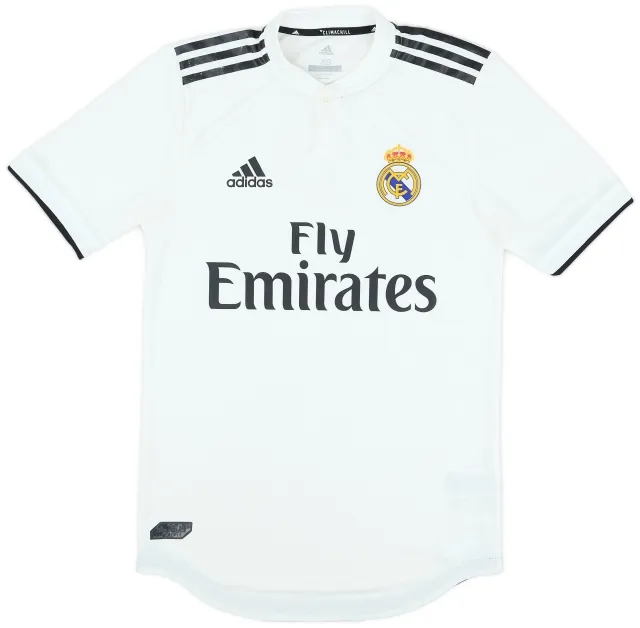 adidas 2018-19 Real Madrid Authentic Home Shirt - 6/10 - (XS)