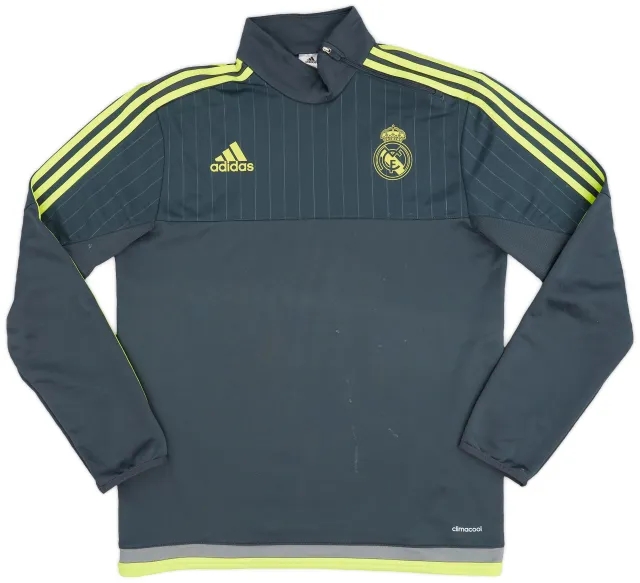 2015-16 Real Madrid adidas 1/4 Zip Drill Top - 6/10 - (M)