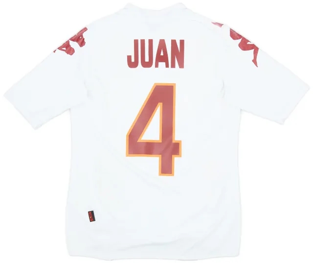 Kappa 2007-08 Roma Away Shirt Juan #4 - 6/10 - (M)
