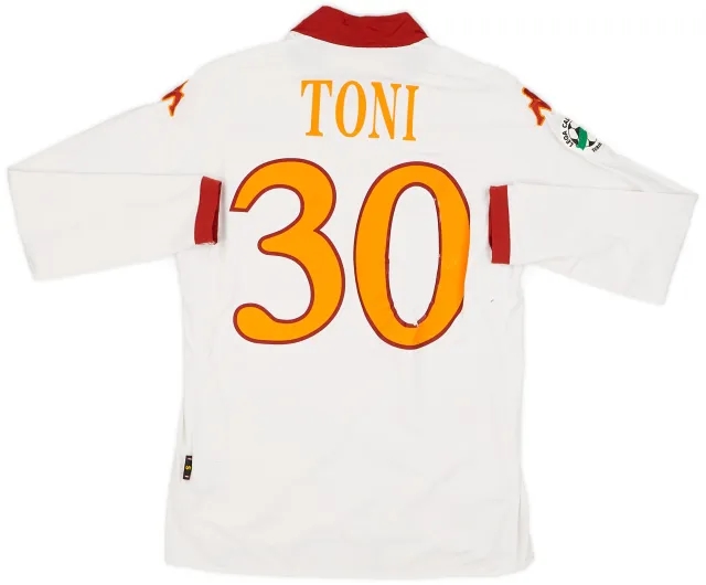 Kappa 2009-10 Roma Away L/S Shirt Toni #30 - 5/10 - (S)