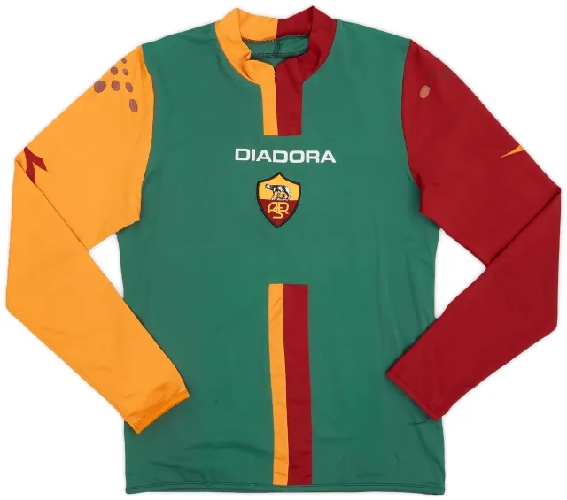Diadora 2005-06 Roma Cup Away L/S Shirt - 6/10 - (XS)