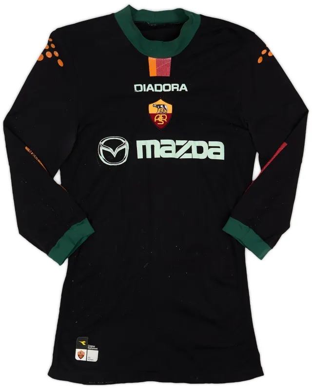 Diadora 2004-05 Roma European Home L/S Shirt - 5/10 - (S/M)