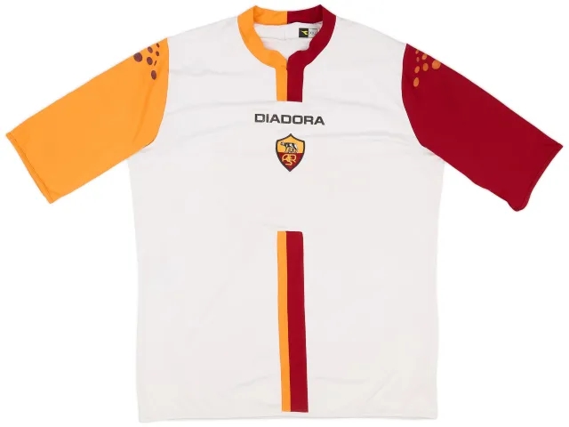 Diadora 2005-06 Roma European Home Shirt - 6/10 - (XXL)