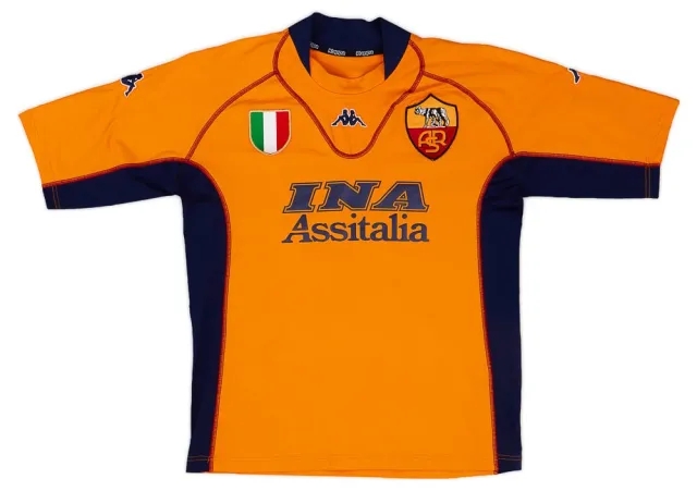 Kappa 2001-02 Roma Fourth Shirt - 9/10 - (L)