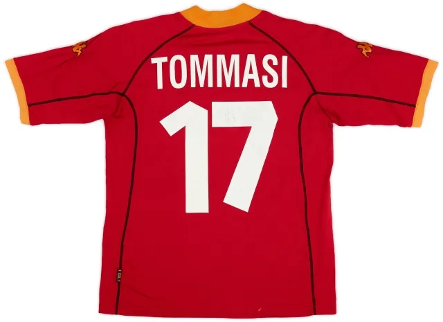 Kappa 2001-02 Roma Home Shirt Tommasi #17 - 7/10 - (M)