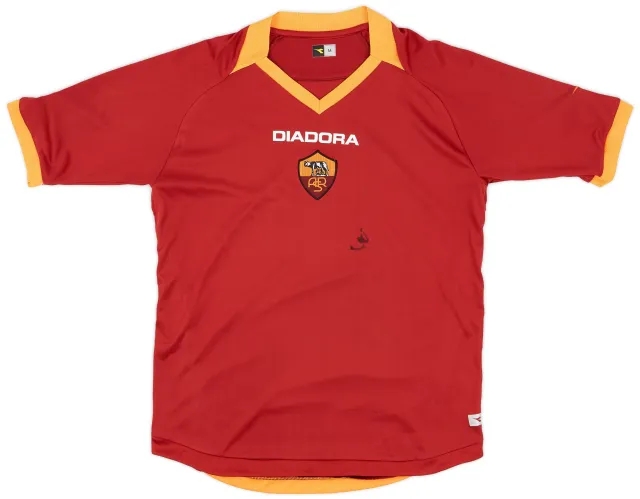Diadora 2006-07 Roma Home Shirt - 4/10 - (M)