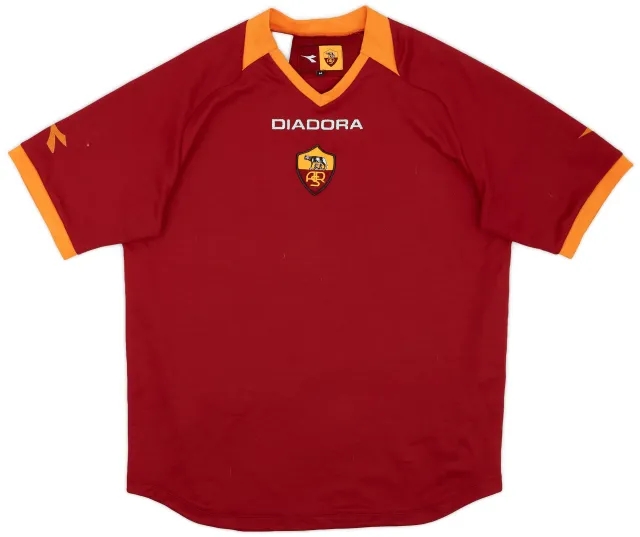 Diadora 2006-07 Roma Home Shirt - 6/10 - (M)