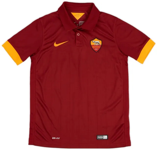 Nike 2014-15 Roma Home Shirt - 9/10 - (M.Boys)