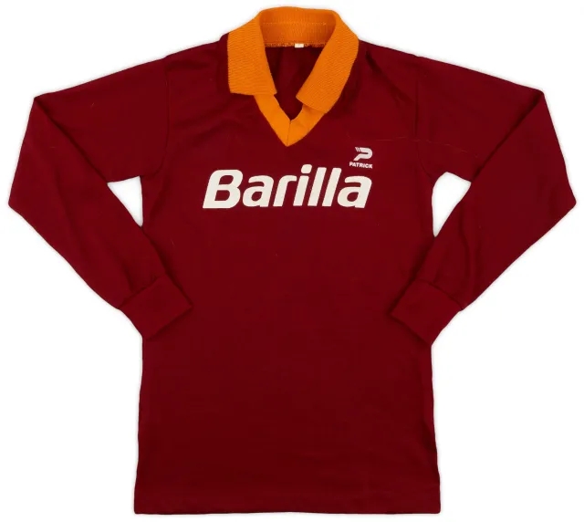 adidas 1982-83 Roma Home L/S Shirt - 9/10 - (M.Boys)