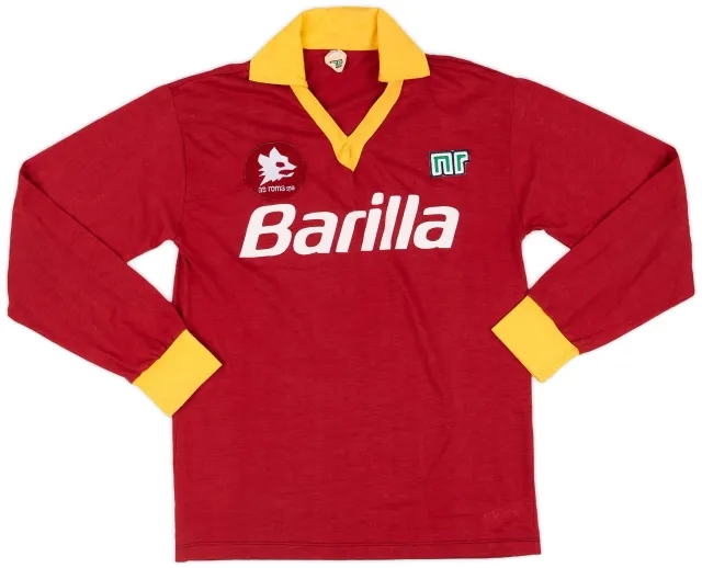 Ennerre 1987-90 Roma Home L/S Shirt - 8/10 - (XS)