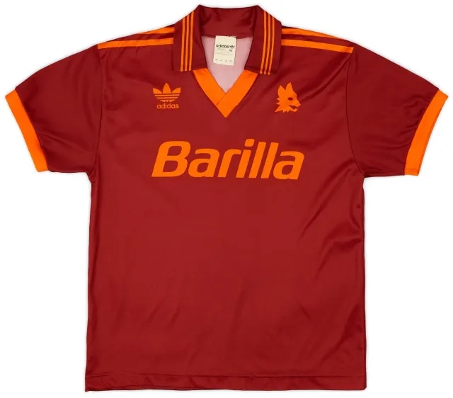 adidas 1992-94 Roma Home Shirt #9 - 5/10 - (XS)