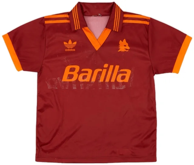 adidas 1992-94 Roma Home Shirt - 5/10 - (M.Boys)