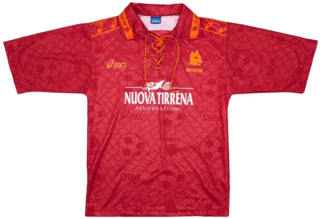 Asics 1994-95 Roma Home Shirt - 8/10 - (M)