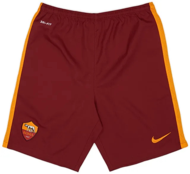 Nike 2015-16 Roma Alternate Home Shorts - 10/10 - (L.Boys)