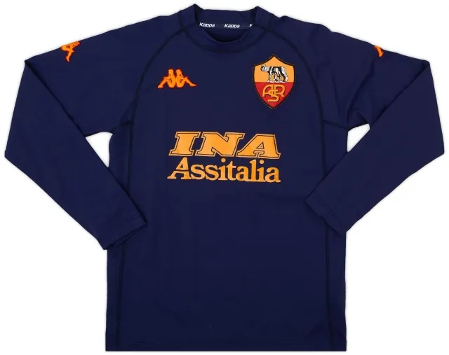 Kappa 2000-01 Roma Third L/S Shirt - 7/10 - (S)