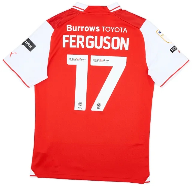 Puma 2023-24 Rotherham Match Issue Home Shirt Ferguson #17