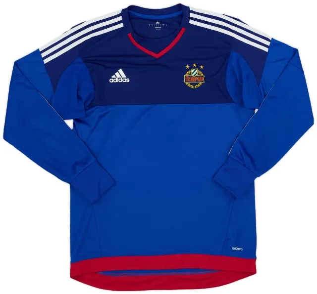 adidas 2015-16 Rapid Vienna Player Issue GK Shirt - 7/10 - (M)