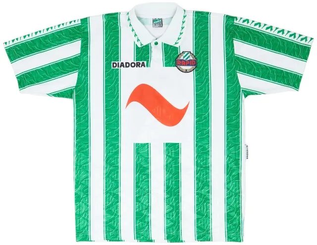 Diadora 1996-98 Rapid Vienna Home Shirt #3 - 8/10 - (XL)