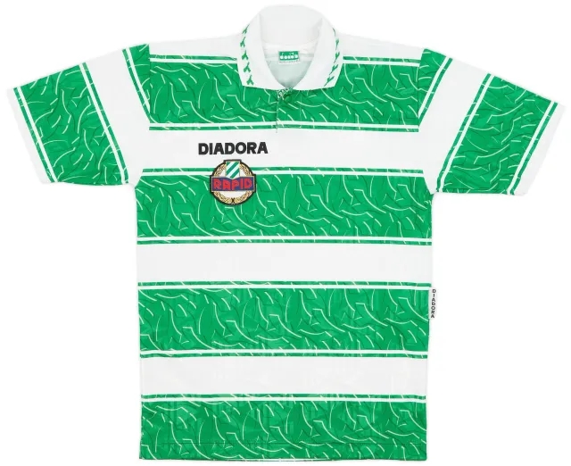Diadora 1995-96 Rapid Vienna Home Shirt - 9/10 - (XS)
